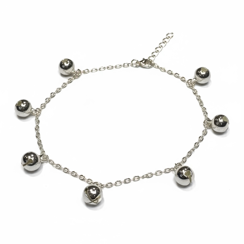 Sterling Silver Ball Anklet