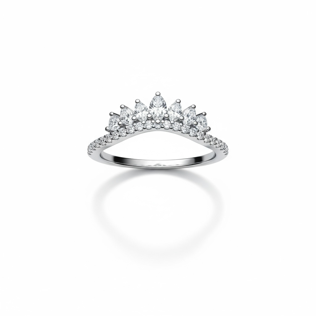 Sterling Silver Fancy CZ Band