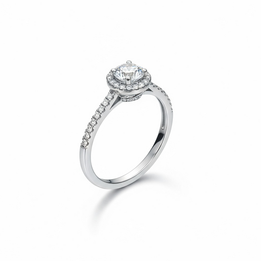 Sterling Silver Fancy CZ Ring