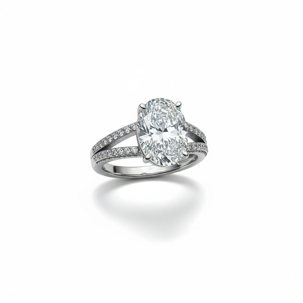 Sterling Silver CZ Oval Twinset Ring