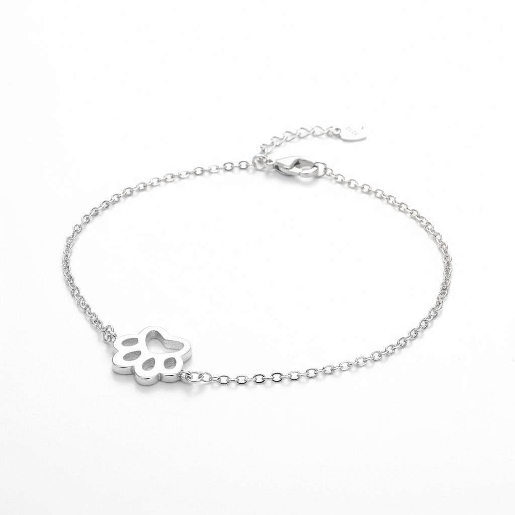Sterling Silver Paw Bracelet
