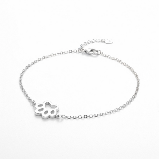 Sterling Silver Paw Bracelet