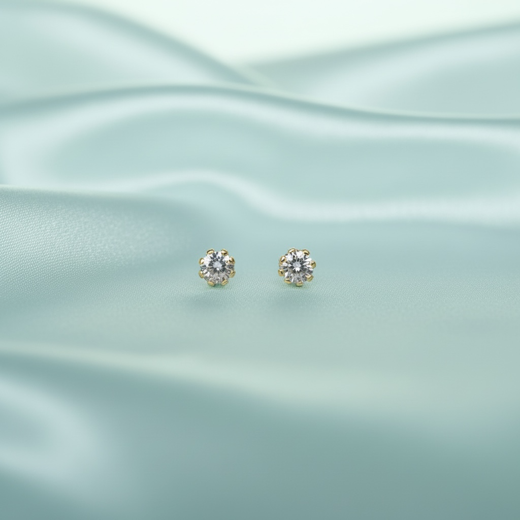 Aurum 4mm Cz stud