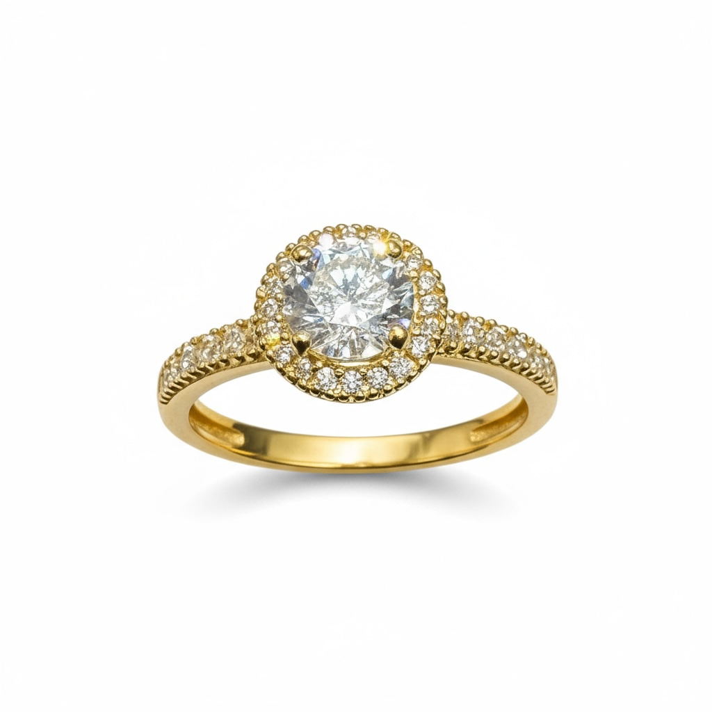 Ladies 9ct Gold CZ Rings