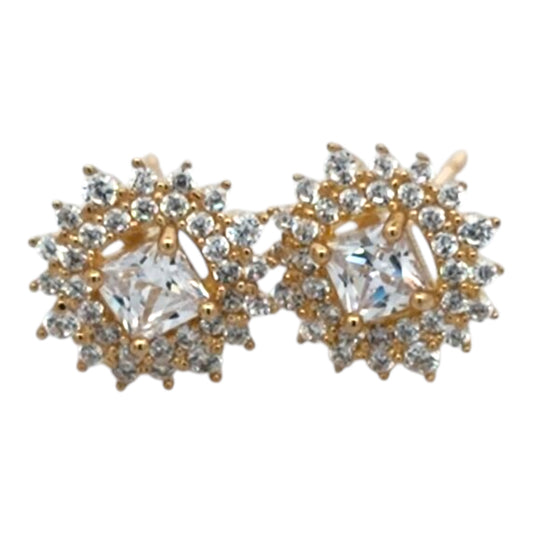 9ct Cz Stud Earrings