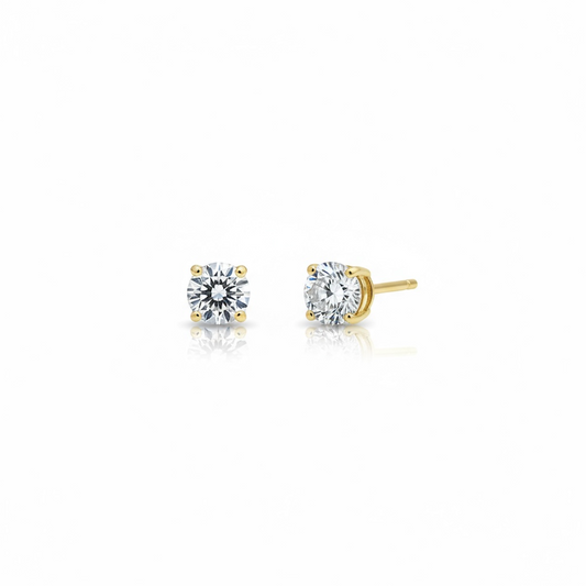 9ct Yellow Gold 0.50ct Lab Diamond 4mm Studs