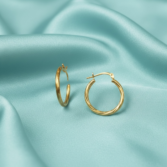 Aurum Twist Hoops