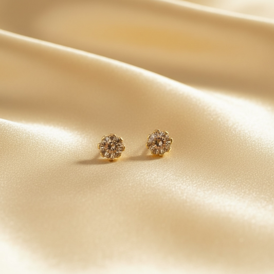 Aurum champagne Stud Earring