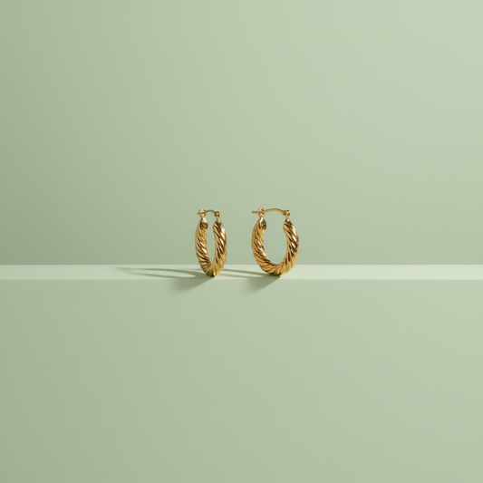 Aurum Braided Hoops